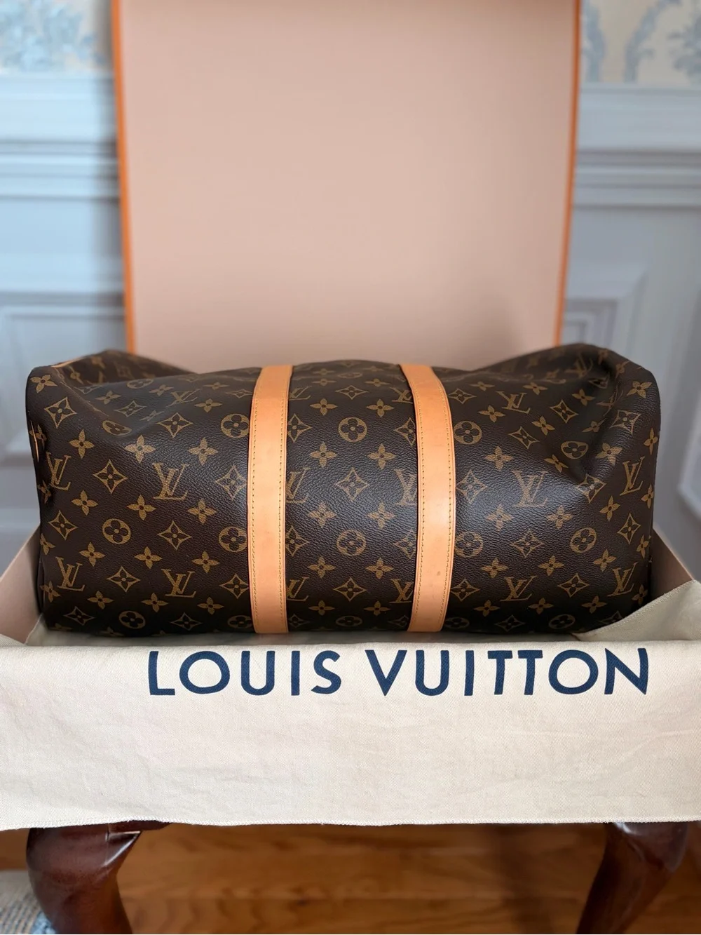 Louis Vuitton duffel hardware